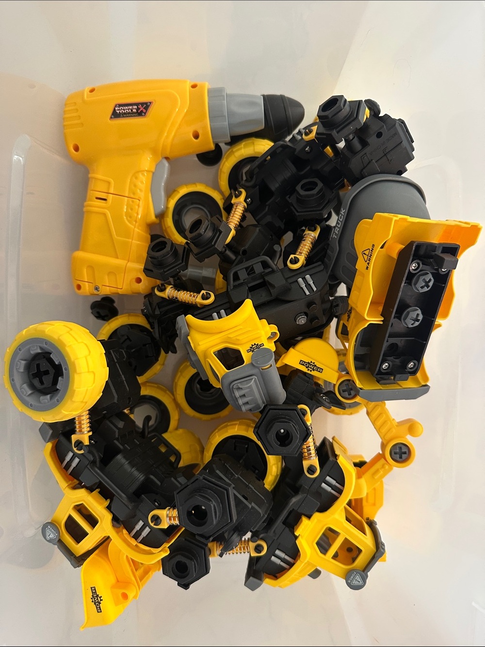 Kids Screw Driver Construction Toy Set - Yellow